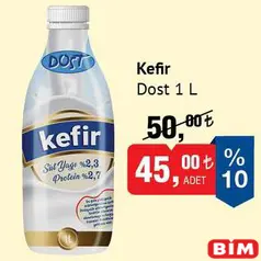 DOST KEFİR 1 L fiyat ve kampanya bilgisi